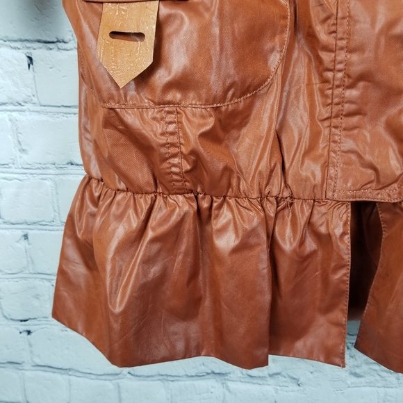 SNOW BEAUTY | zip ruffle ruched spring/fall jacket - Picture 6 of 12